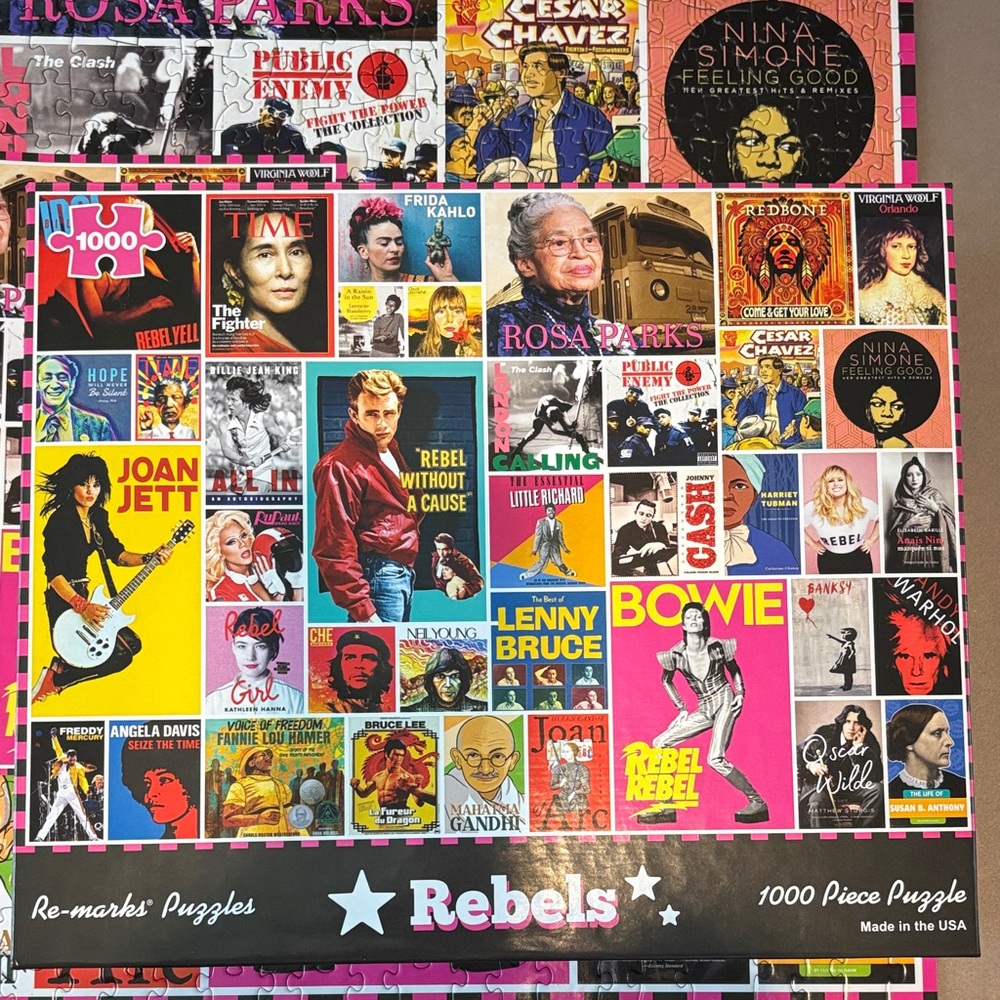 1000 Piece Rebels Puzzle by Rebels - Vibrant Collage All Pieces Included